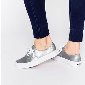 Silver Metallic Vans